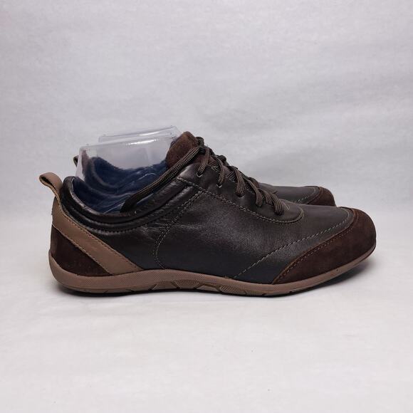 Vionic 555 Willa Sneakers Womens Sz 7 Brown Leather Lace Up Orthaheel Technology - Picture 7 of 11